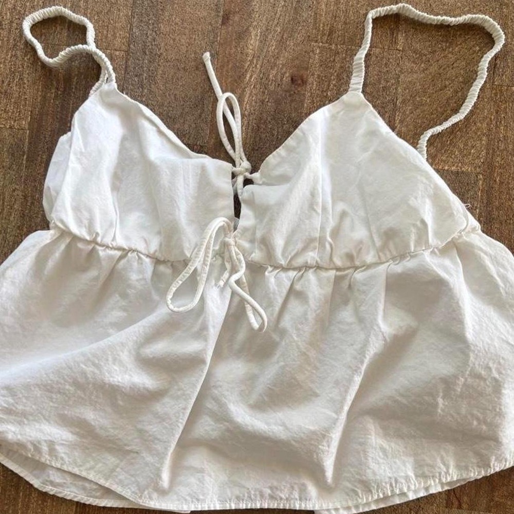 White Crop Top Size Medium